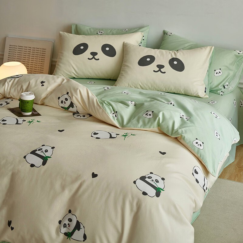 129元 多喜爱 简约纯棉磨毛套件(被套152*218cm)