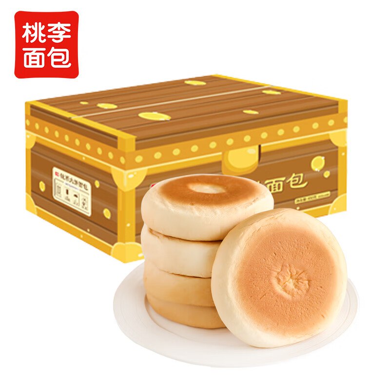 江苏安徽等地区价桃李钱币大饼主食烧饼豆沙馅老式面包10袋850g跳转京东app浏览详情页或加购物车砸金蛋如有砸5卷，叠2首单【3.32】